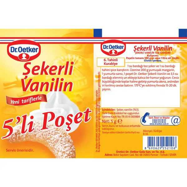 Dr. Oetker Vanilya 5li şekerli Vanilin